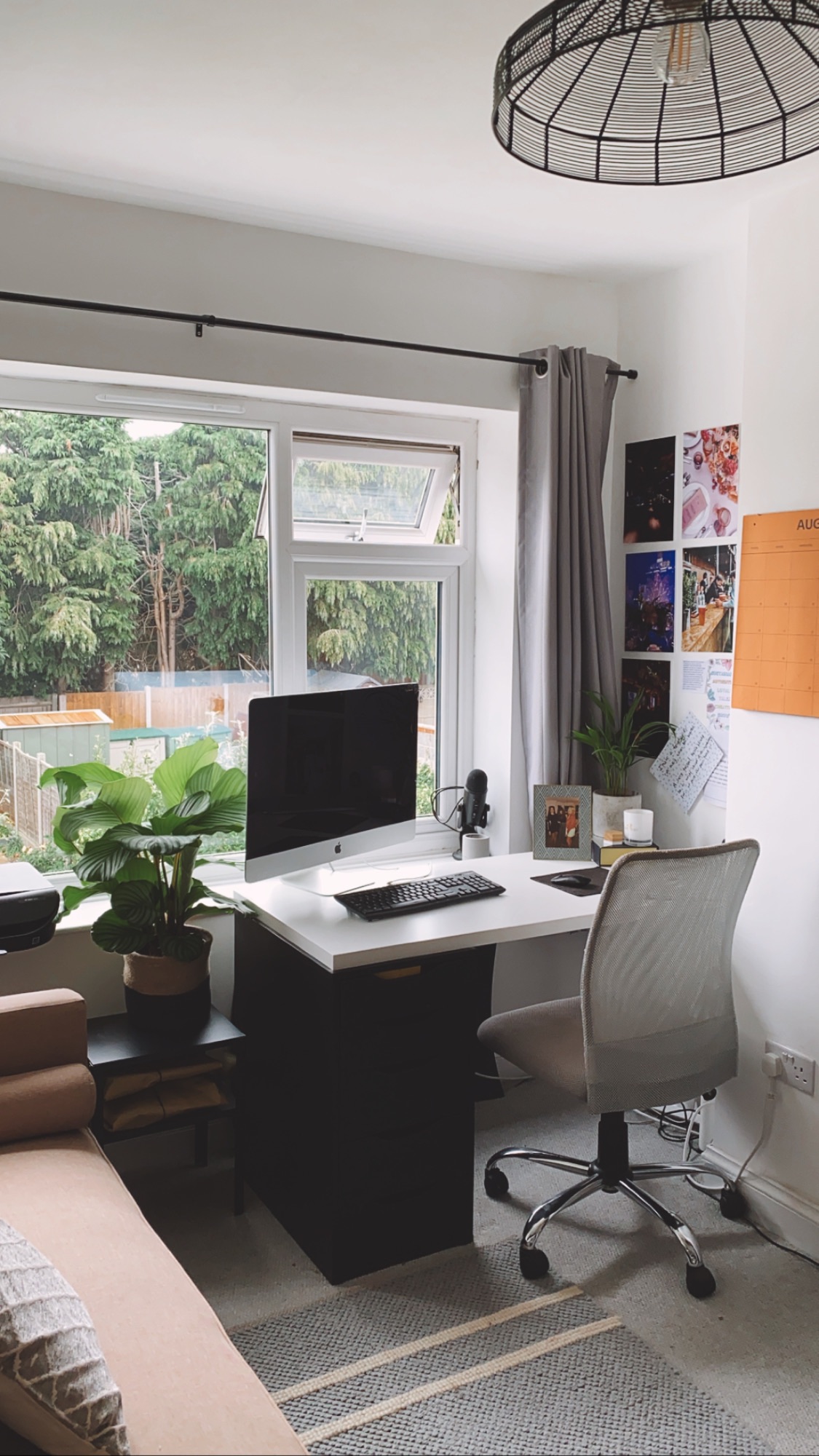 working from home calming space
